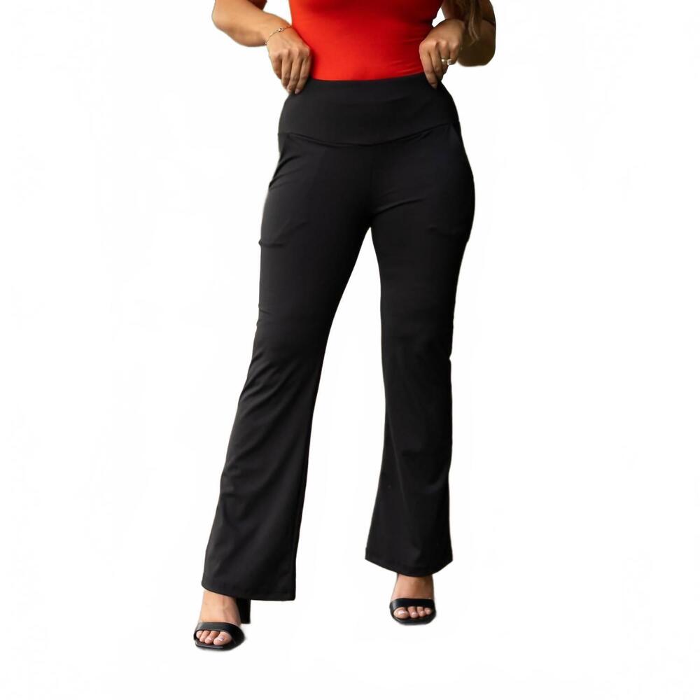 NEW JULIA ROSE everyday tummy control pants in black